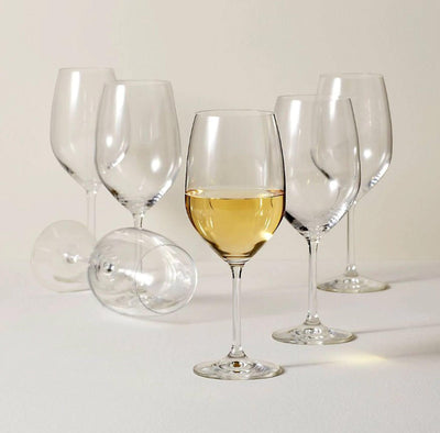 Conjunto 2 Taças de Cristal p/ Vinho Branco Bohemia 350ml - trullidecor